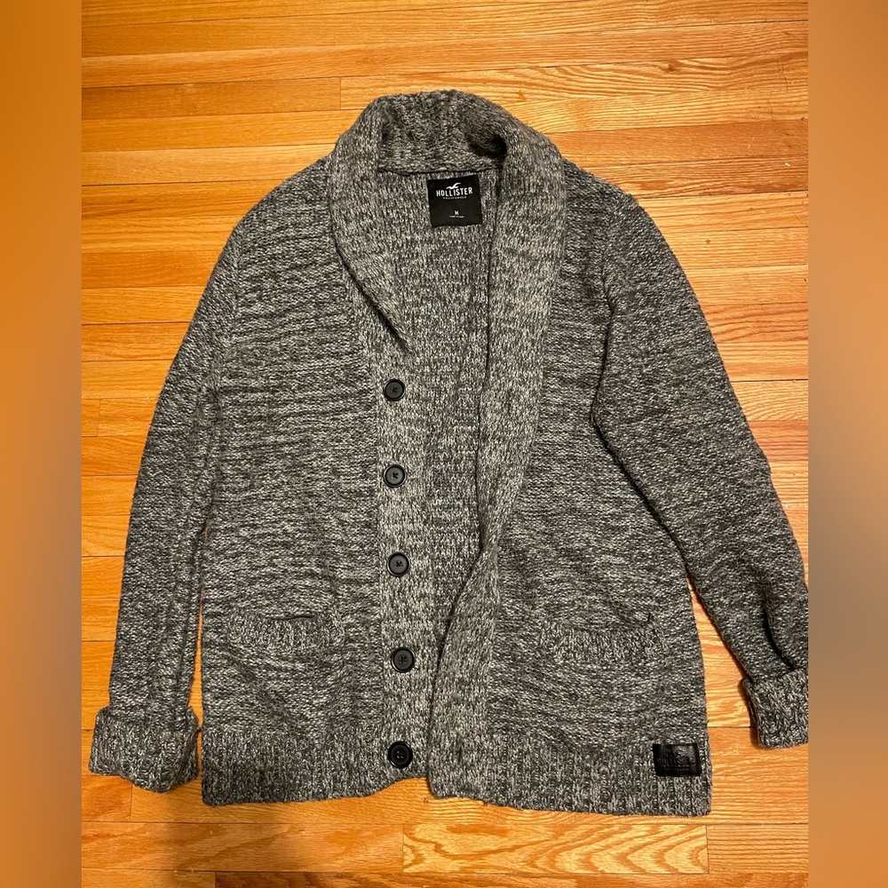 Hollister grey cardigan